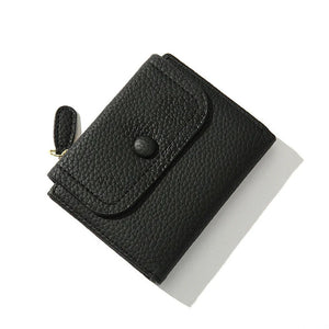 Women's PU Leather Wallet Short Card Holder Money Bag Coin Purse