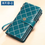 Leather Clutch Long Wallet Phone/Cards