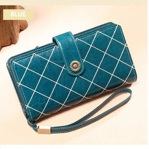 Leather Clutch Long Wallet Phone/Cards