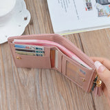 Women's Short Butterfly Tassel Zipper Wallet with Tassel