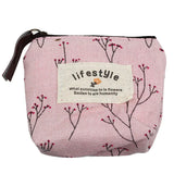 Women's Large Capacity Canvas Wallet Pug Purse with Key Bag