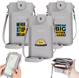 Women's Touch Screen Crossbody Bag Waterproof Card Holder Purse