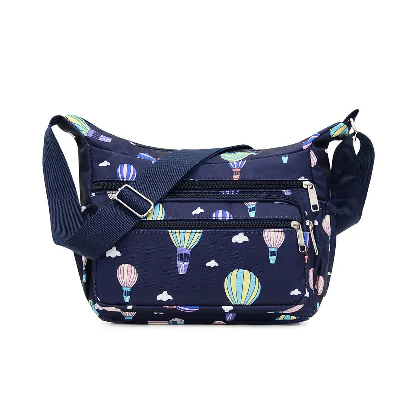Waterproof Nylon Dumpling Bag for Women, Large-capacity