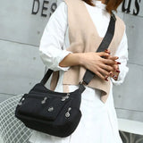 Waterproof Nylon Shoulder Bag for Women Casual Crossbody Sling Messenger Bag