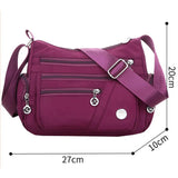 Waterproof Nylon Shoulder Bag for Women Casual Crossbody Sling Messenger Bag