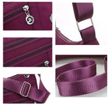 Waterproof Nylon Shoulder Bag for Women Casual Crossbody Sling Messenger Bag
