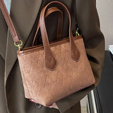 Women's Winter Fleece Shoulder Bag Vintage Crossbody Handbag