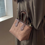 Women's Winter Fleece Shoulder Bag Vintage Crossbody Handbag