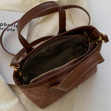 Women's Winter Fleece Shoulder Bag Vintage Crossbody Handbag