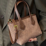 Women's Winter Fleece Shoulder Bag Vintage Crossbody Handbag