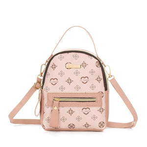 Pink Work Backpack & Commuter Purse, Adjustable Strap