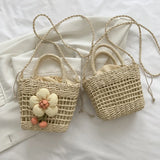 Women's Straw Crossbody Bag Casual Western Style Handbag