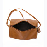 Women's Zipper Pockets Crossbody Bag Retro Oil Wax Leather Handbag