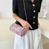 Women's Cotton Chain Messenger Bag Shoulder Armpit Bag