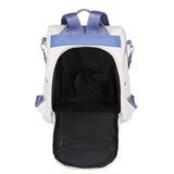 Women's PU Leather School Backpack Large Capacity Casual Backpack