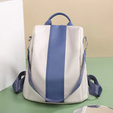 Women's PU Leather School Backpack Large Capacity Casual Backpack