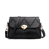 Women's Small Shoulder Bag Embossed Square Messenger Bag