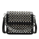 Women's Diamond Shoulder Bag PU Leather Small Square Bag