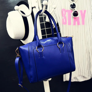 Women's Crocodile PU Leather Shoulder Bag Handbag