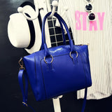 Women's Crocodile PU Leather Shoulder Bag Handbag