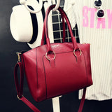 Women's Crocodile PU Leather Shoulder Bag Handbag