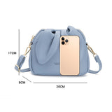 Women's Mini Bucket Bag Rabbit Ear Crossbody Messenger Bag