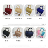 Women's PVC Leather Pillow Bag Shoulder Jelly Bag