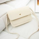 PU Leather Small Square Bag Women's Shoulder Messenger Mini Bag