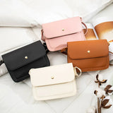 PU Leather Small Square Bag Women's Shoulder Messenger Mini Bag