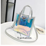 Laser Steamed Buns Handbag Jelly Shoulder Messenger Bag
