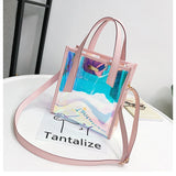 Laser Steamed Buns Handbag Jelly Shoulder Messenger Bag