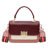 Women's Small Square Bag PU Leather Shoulder Bag Messenger Bag