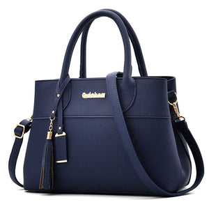 Women's PU Leather Shoulder Bag Handbag Mom Messenger Bag
