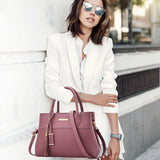 Women's PU Leather Shoulder Bag Handbag Mom Messenger Bag