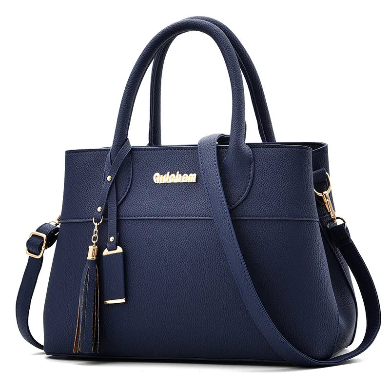 Women's PU Leather Shoulder Bag Handbag Mom Messenger Bag