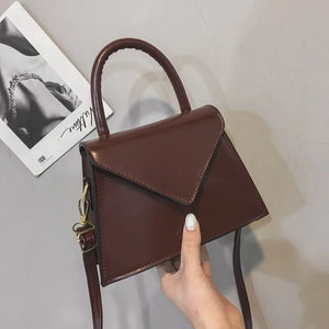 Women's PU Leather Shoulder Bag Solid Handbag Messenger Bag
