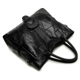 Sheepskin Splicing Single Shoulder Bag European and American Women's Handbag