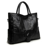 Sheepskin Splicing Single Shoulder Bag European and American Women's Handbag