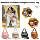 Women's Basketball Shoulder Bag Chain Totes Purse Crossbody Handbags
