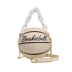 Round Shoulder Bag Chain Tote Purse Crossbody Messenger Bag