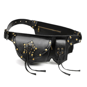 Steampunk Tactical Waist Bag for Outdoor Cycling