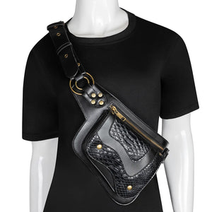 Steampunk Waist Bag Gothic Chest Bum Bag