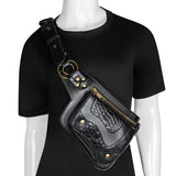 Steampunk Waist Bag Tactical Chest Bag Outdoor Travel Gothic Waist Bag