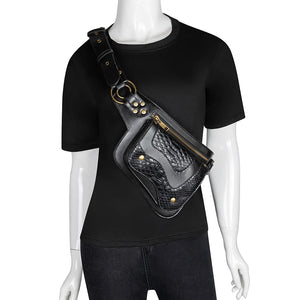 Steampunk Waist Bag Gothic Chest Bum Bag