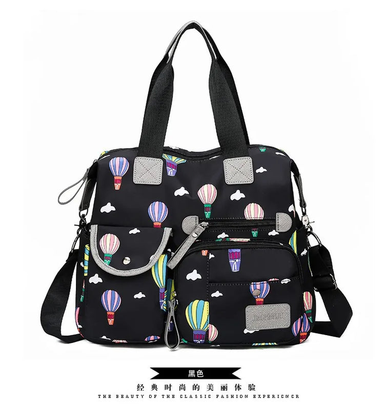 Autumn Hot Air Balloon Print Cross Bag Set Shoulder Handbag