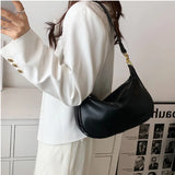 Women's Casual Solid Handbag PU Messenger Bag