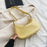 Women's Casual Solid Handbag PU Messenger Bag