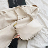 Women's Casual Solid Handbag PU Messenger Bag