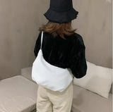 Casual PU Dumpling Bag Large Capacity Fold Crossbody Handbag