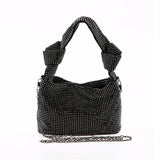 Stylish Rhinestone Knot Shoulder Bag for Party Women